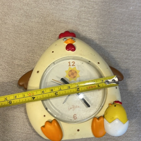 Vintage RARE la brea Chicken Alarm Clock, La Brea Quartz Movement, Heavy… - Picture 8 of 11